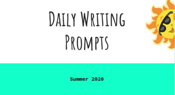 Preview of Summer Writing Prompts