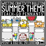 Summer Writing Prompts Bulletin Board Project End of Year 