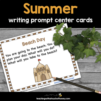 Summer Writing Prompts Center Activity Cards by Teaching With a Touch ...