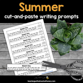 Summer Writing Prompts | Cut and Paste Journal Prompts