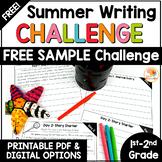 Summer Writing Prompts Distance Learning | 1st and 2nd Grade FREE