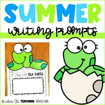 Preview of Summer Writing Prompts | End of the Year Activity