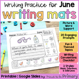 June End of Year Summer Writing Prompts, Journal Activitie