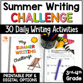 Summer Writing Prompts Journal | Summer Writing 3rd 4th Grade