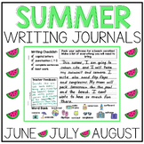 Summer Writing Prompts Journals June July August