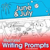Summer Writing Prompts June, July