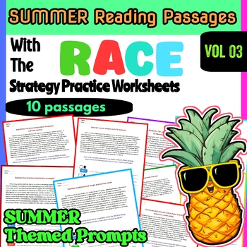 Preview of Summer Writing Prompts Packet – Fun Summer Craft & RACE Writing Activities