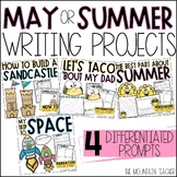 Summer Writing Prompts and May Bulletin Board for Father's