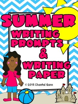 Preview of Summer Writing Prompts and Paper