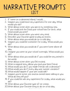 Summer Writing Prompts for Second Grade by Never Left Elementary