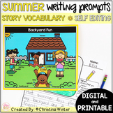Summer Writing Prompts - print and digital summer writing 