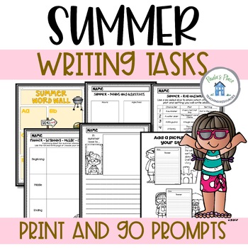 Summer Writing Prompts by Paula's Place Teaching Resources | TpT