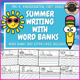 Summer Writing Worksheets Summer School Beach PreK Kinderg