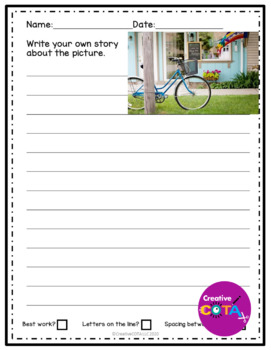 summer writing worksheets with picture prompts by