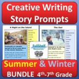 Summer Writing and Winter Story Starters Visual Creative W