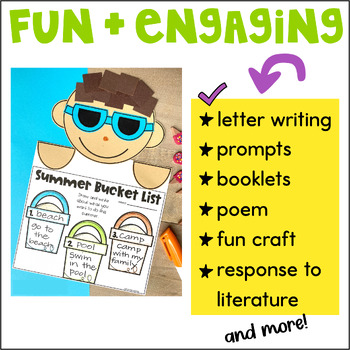 summer writing for first grade by first grade schoolhouse tpt