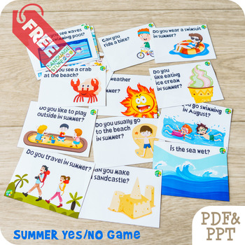 Preview of Summer Yes/No game (PDF+PPT)