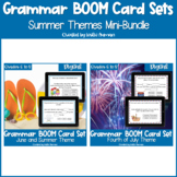 Summer and 4th of July Grammar BOOM Cards BUNDLE