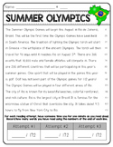 Summer and Ancient Olympics Fluency Passages