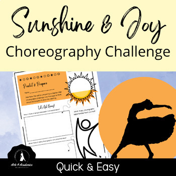 Preview of Summer and Joy SEL Choreography Challenge for High School Dance PDF and Digital