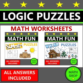 Preview of Summer and Winter Math Logic Puzzles
