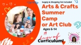 Summer arts & crafts camp or Art club ages 5-13, w shoppin