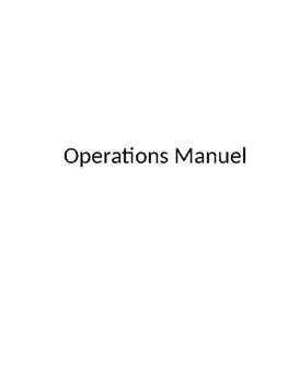 Preview of Summer camp operations manual. Simple. Activities and event nights.