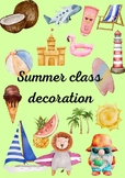 Summer classroom decoration