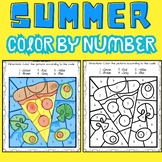 Summer color by number - Activities pages for Celebrate Su