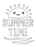 Summer coloring pages : Hello Summer Coloring Sheets / End