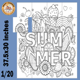 Summer coloring pages activities Collaborative Poster Bull