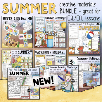 Preview of Summer ☀️ - creative materials BUNDLE (great for ESL / EFL)