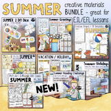 Summer ☀️ - creative materials BUNDLE (great for ESL / EFL)