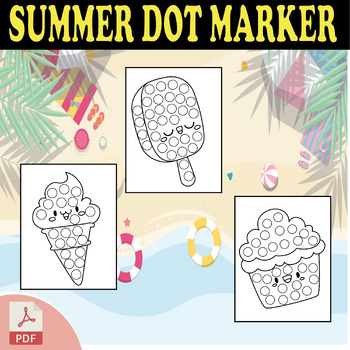 Summer dot marker by Graphics 4 Print | TPT