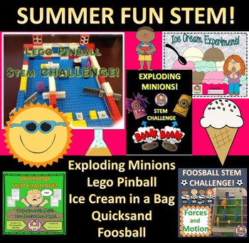 Preview of Summer fun STEM Bundle - Lego Pinball and more...