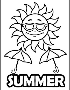 Summer fun camp coloring pages 2023 by Sara Love | TPT