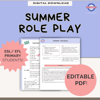 Role-play English Resources: Realistic Scenarios- EFL Ideas