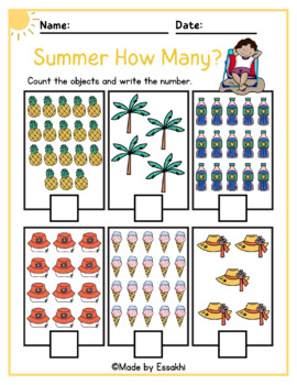 Count, write and color - ESL worksheet by Lucka20