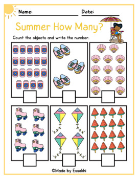 Count, write and color - ESL worksheet by Lucka20