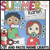 Summer name craft | Bubble name craft | Summer craft and a