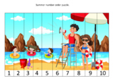 Summer number order puzzle