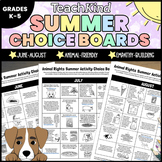 Summer of Compassion: Activity Choice Boards to Inspire Ki