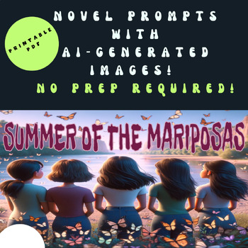 Preview of Summer of the Mariposas, PDF Printable, AI-Generated Images and Novel Prompts