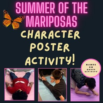 Preview of Summer of the Mariposas, Character Poster, Characterization, Hands-On Activity