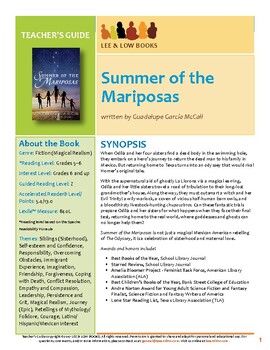 Preview of Summer of the Mariposas Teacher's Guide