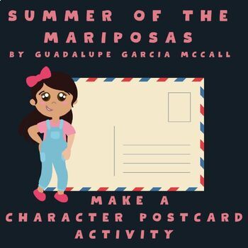 Preview of Summer of the Mariposas, Write a Postcard Activity, Characterization