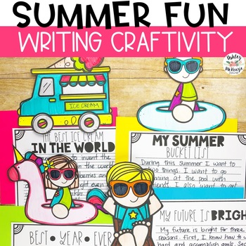 Preview of Summer Writing Craft, End of the Year Activities - Creative Writing Craftivity