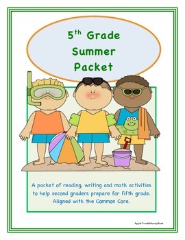 Preview of Summer packet for 5th Grade