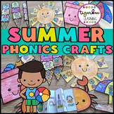 Summer phonics crafts: CVC, blends, magic e, syllables and more