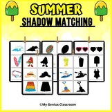 Summer shadow matching cards - Matching Activity